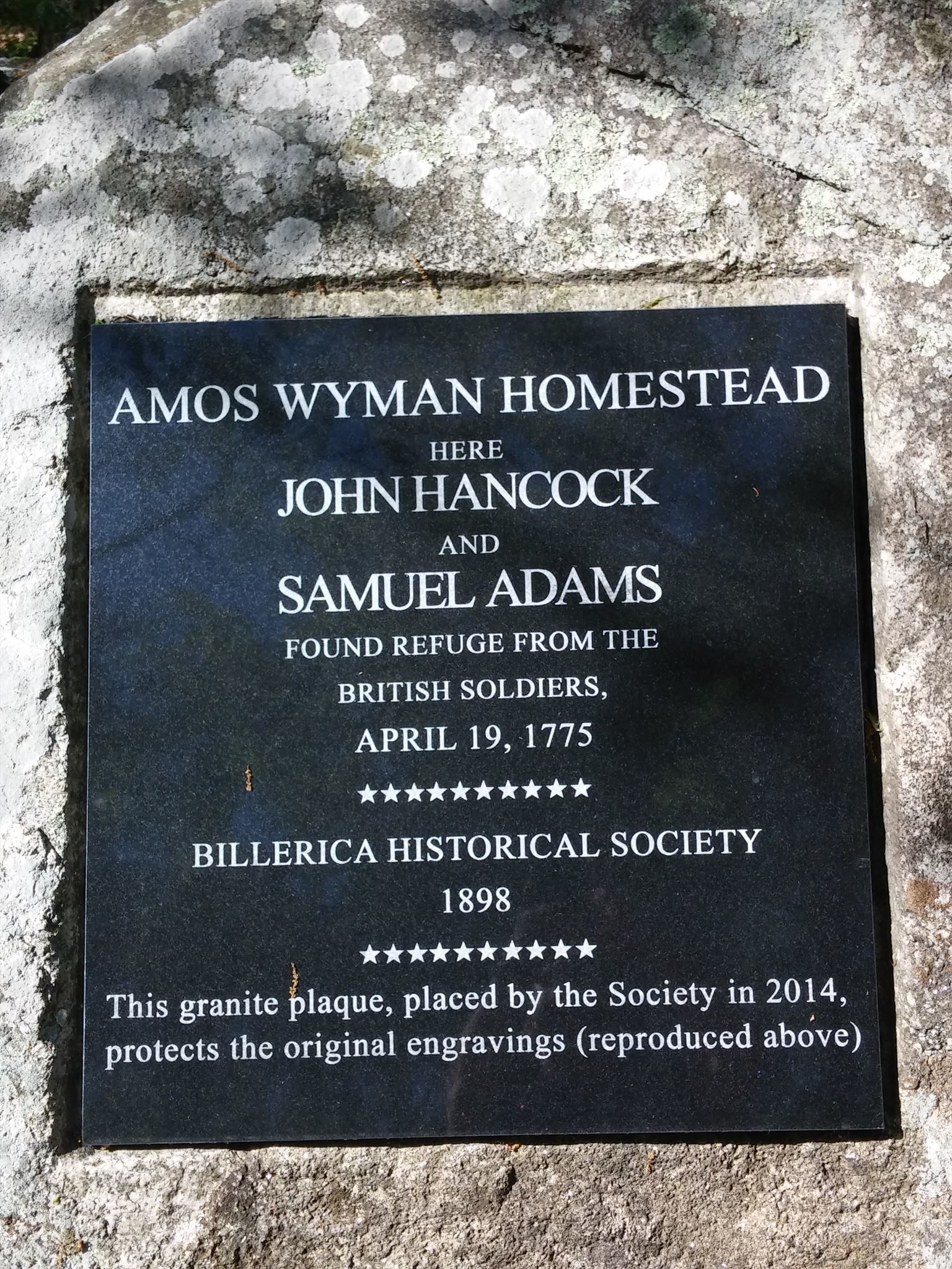 Amos Wyman Plaque