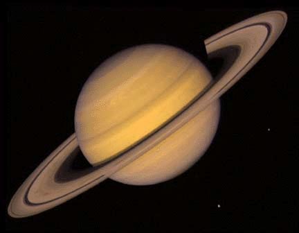 Saturn by Voyager 2
