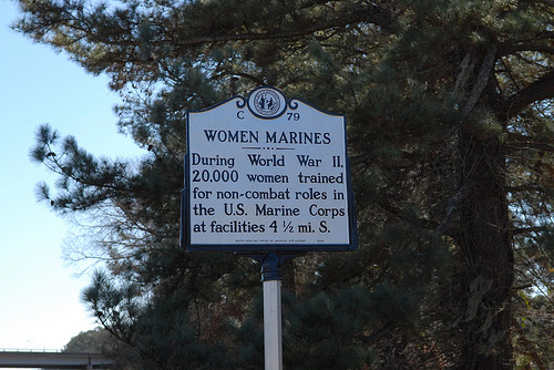 WWII Women Marines were trained in North Carolina