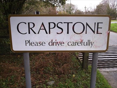 Crapstone, Devon UK - Unintentionally Funny Signs on Waymarking.com