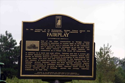 Fairplay - Morgan Co., GA - Georgia Historical Markers on Waymarking.com