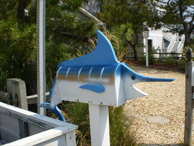 Furniture Stores Ocean City on Swordfish Mailbox   Ocean City  Md   Themed Homemade Mailboxes On