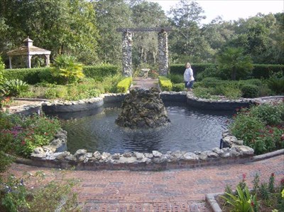 Ravine Gardens State Park Rose Garden Fountain Palatka Fla