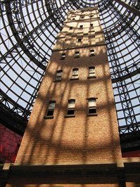 ﻿Measuring 50 metres high, this shot tower was the highest building in the 