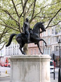Statues In London. King George III, London,