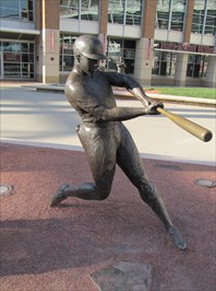 Image result for Frank Robinson statue Great american Ballpark Cincinnati