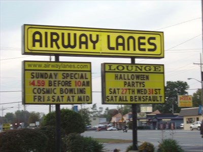 Airway Lanes - Waterford, Michigan - Bowling Centres on Waymarking.com
