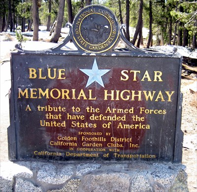 I 80 At Donner Pass Blue Star Near Soda Springs Ca Blue Star