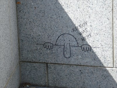Kilroy Was Here - WWII Memorial - Washington, D.C. - Kilroy Was Here on ...