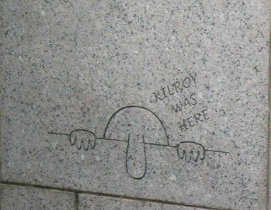Kilroy Was Here - WWII Memorial - Washington, D.C. Image Gallery